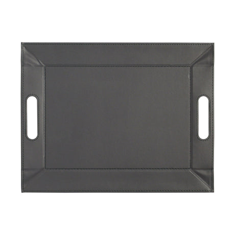 Wendetablett von Freeform, 2-in-1 Tablett und Tischset in Petrol und Anthrazit, klein, mit wendbarer Oberfläche.