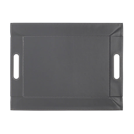 Wendetablett von Freeform, 2-in-1 Tablett & Tischset Duo, großes Flieder und Grau, zeigt die bunte Seite und das schlichte Design