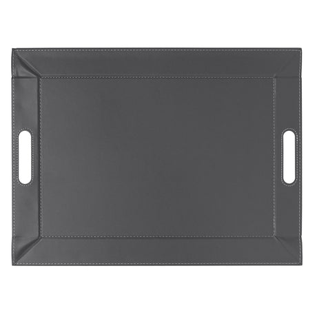 Wendetablett von Freeform, 2-in-1 Tablett und Tischset, Flieder und Grau, kleine Größe, beidseitig nutzbar.