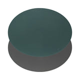 Ovales Platzset DUO von FREEFORM in Petrol und Anthrazit, zeigt die elegante, gepolsterte Oberfläche und das stilvolle Design.