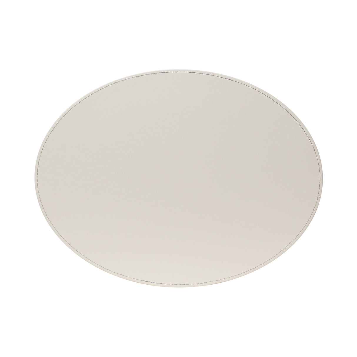 Ovale Platzsets von FREEFORM in Grau und Weiß, Duo-Design, aus Stoff, für elegante Tischeinrichtung.