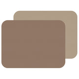 Fleximats Platzsets, 2er Set von FREEFORM, runde Tischsets aus flexiblem Material, ideal für den Esszimmertisch, moderne Design.