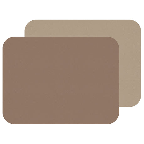 Fleximats Platzsets, 2er Set von FREEFORM, runde Tischsets aus flexiblem Material, ideal für den Esszimmertisch, moderne Design.