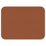 Zwei flexible Tischsets von Freeform in Cognac und Schwarz, modernes Design, ideal für Esstische, Schutz vor Kratzern.