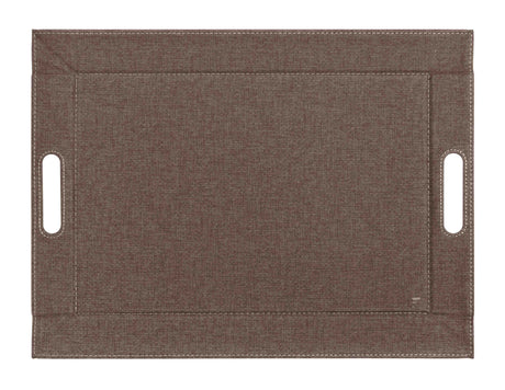 Wendetablett von FREEFORM, doppelseitiges Tablett mit modernem Design, aus Holz gefertigt, auf einer weißen Oberfläche liegend