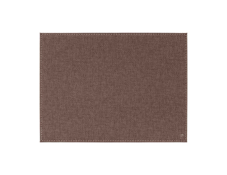 Ovales braunes Tischset aus Textil von FREEFORM, kleine Größe, stilvoll für den Esstisch.