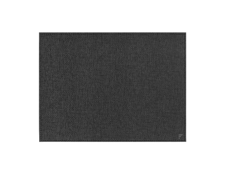 Rundes, ovales schwarzes Tischset aus Textil von FREEFORM, klein, für den Essbereich.