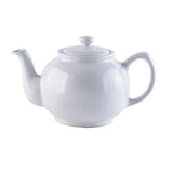 Weiße Teekanne von PRICE & KENSINGTON, elegante Teekanne aus Keramik, ideal für Tee-Genuss, abgebildet auf einem weißen Hintergrund