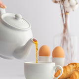 Weiße Teekanne von PRICE & KENSINGTON, elegante Teekanne mit modernem Design, perfekt für Teezeremonien und Teeliebhaber.