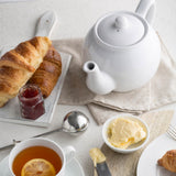 Weiße Teekanne von PRICE & KENSINGTON mit elegantem Design, perfekt für Tee-Genuss und stilvolle Tafel.