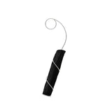 Schwarzer BLACK+BLUM Aktivkohlefilter CARACOL, detailreiche Ansicht des Filters mit schwarzer Oberfläche