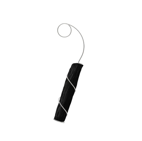 Schwarzer BLACK+BLUM Aktivkohlefilter CARACOL, detailreiche Ansicht des Filters mit schwarzer Oberfläche