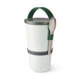 Lunchbox ORIGNAL von black+blum in Olivgrün, 900 ml, aus langlebigem Kunststoff mit Schraubverschluss und ergonomischem Design.