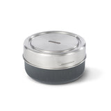 Schieferfarbene BLACK+BLUM Lunchschale für To-Go-Lunches, aus langlebigem Material, mit Deckel und praktischer Handhabung
