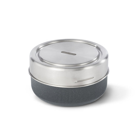 Schieferfarbene BLACK+BLUM Lunchschale für To-Go-Lunches, aus langlebigem Material, mit Deckel und praktischer Handhabung