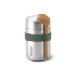 BLACK+BLUM Lunchbecher, Food Flask in orange, aus langlebigem Edelstahl, ideal für unterwegs und zum Mitnehmen.