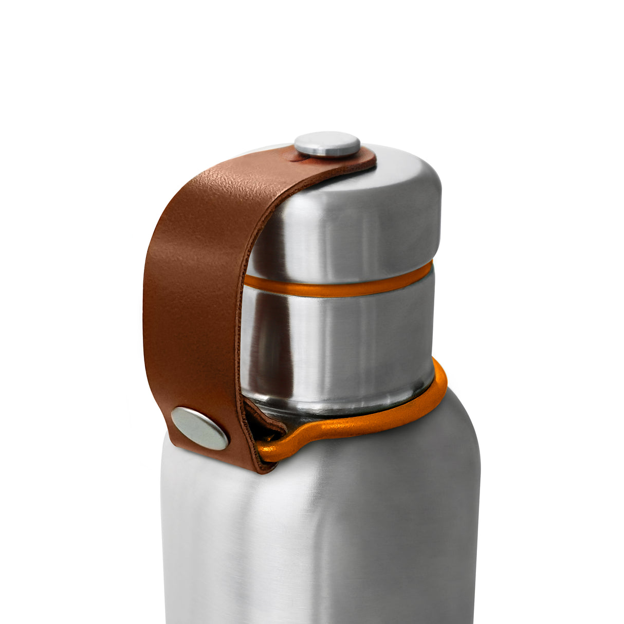 Isolierflasche von BLACK+BLUM, Edelstahl, doppelwandig, mit Schraubverschluss, ideal für Getränke unterwegs, original Produkt.