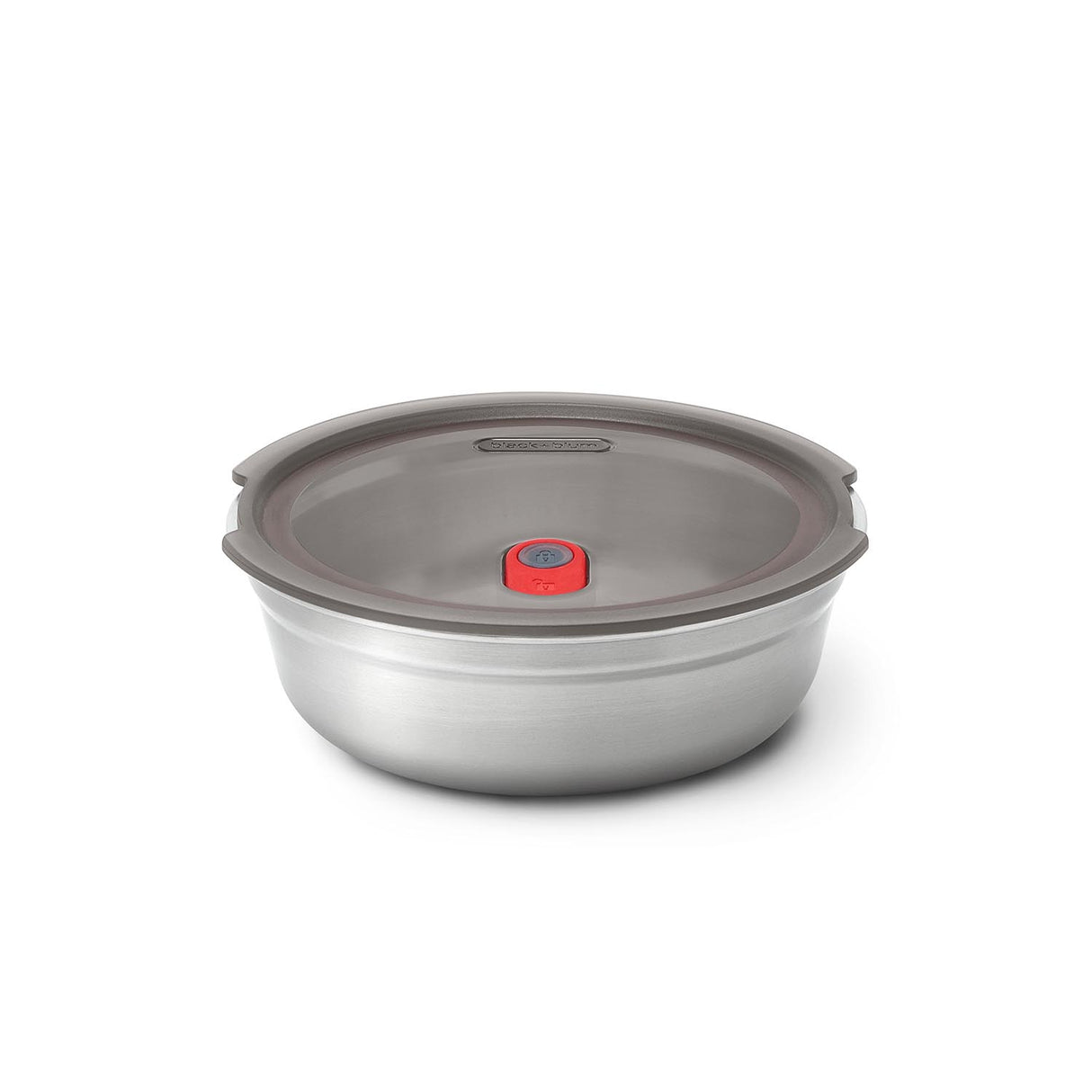 Edelstahl-Multifunktionsdose von BLACK+BLUM mit Klappdeckel und praktischem Design, ideal für Lebensmittelaufbewahrung.