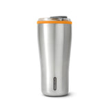 Schwarzer BLACK+BLUM Isolierbecher, Travel Tumbler aus Edelstahl mit Deckel, für unterwegs, isoliert Getränke lange warm oder kalt