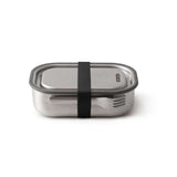 Edelstahl Lunchbox von black+blum mit Vakuumverschluss, 1000 ml Fassungsvermögen, ideal für Lunch und unterwegs.