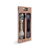 Edelstahl-Camping-Set mit 4 Tellern von black+blum, langlebiges Geschirr für Outdoor-Aktivitäten, robustes Camping-Equipment