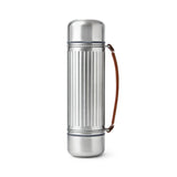 Edelstahl-Isolierflasche BLACK+BLUM DUO, 1,4 L, doppelwandig, kaffeeförmig, hält Getränke warm oder kalt
