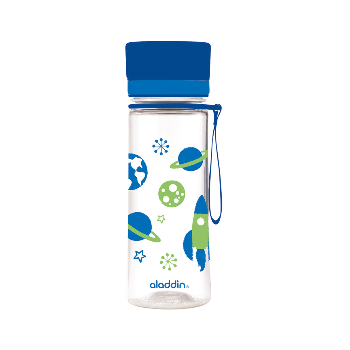 Blaue ALADDIN Trinkflasche FIRST AVEO mit 350 ml Fassungsvermögen, langlebiges Material, ideal für unterwegs