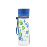 Blaue ALADDIN Trinkflasche FIRST AVEO mit 350 ml Fassungsvermögen, aus robustem Material und mit Schraubverschluss.