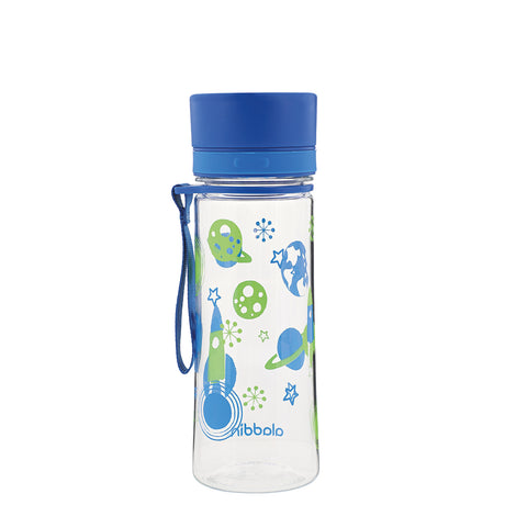 Blaue ALADDIN Trinkflasche FIRST AVEO mit 350 ml Fassungsvermögen, aus robustem Material und mit Schraubverschluss.