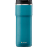 ALADDIN Thermobecher Barista in Marine-Blau, 470 ml, isoliert, mit Deckel und ergonomischem Griff, für heiße Getränke.