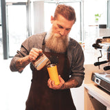 Gelber ALADDIN Thermobecher BARISTA aus Edelstahl mit 350 ml Fassungsvermögen, isoliert und ideal für unterwegs