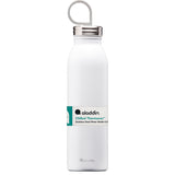 ALADDIN Isolierflasche CHILLED Schnee-Weiß, 550 ml, aus Edelstahl mit weißem Deckel, für heiße und kalte Getränke
