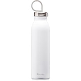 ALADDIN Isolierflasche CHILLED Schnee-Weiß, 550 ml, isolierende Thermoflasche mit weißem Design für kalte Getränke