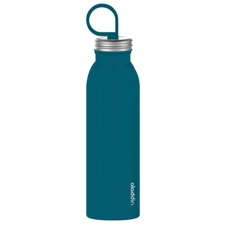 Aladdin Isolierflasche CHILLED, marineblau, 550 ml, langlebiger Trinkbehälter mit doppelwandiger Isolierung, ideal für kalte Getränke