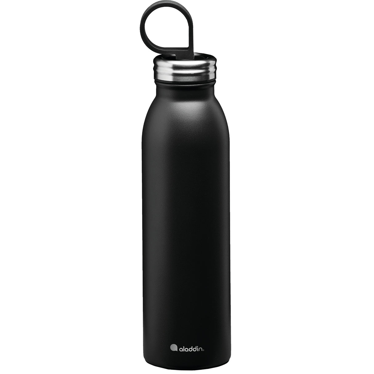 Schwarze ALADDIN Isolierflasche CHILLED, 550 ml, aus Edelstahl, mit doppelwandiger Isolierung für kalte Getränke