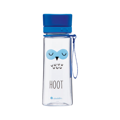 Blaue ALADDIN Trinkflasche FIRST AVEO mit 350 ml Fassungsvermögen, auslaufsicher und ideal für unterwegs.