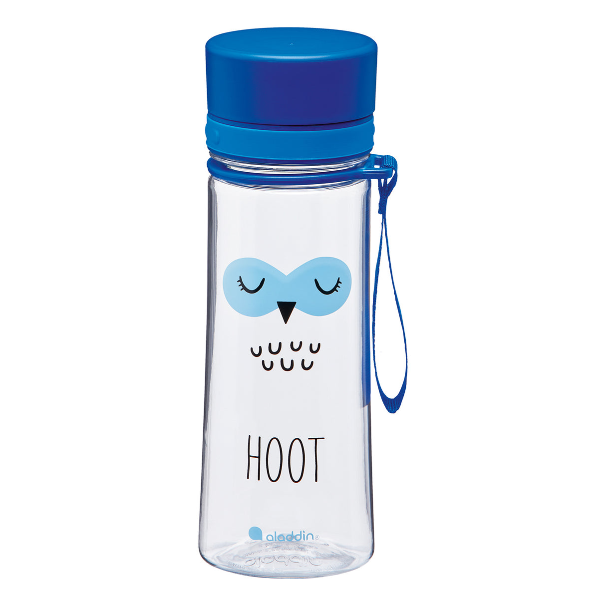 Blaue ALADDIN Trinkflasche FIRST AVEO aus Kunststoff, 350 ml, mit Schraubverschluss und Tragegriff, für unterwegs