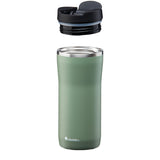 Grüner ALADDIN Thermobecher Barista, 350 ml, aus Edelstahl mit Schraubverschluss und thermischer Isolierung.