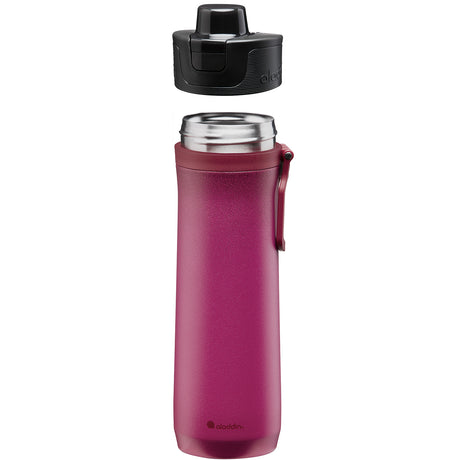 Aladdin Isolierflasche im burgundfarbenen Sports Thermavac Design, langlebig und isolierend für heiße oder kalte Getränke.
