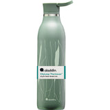 Grüne ALADDIN Isolierflasche CITY LOOP, 600 ml, aus Edelstahl, mit Schraubverschluss und isolierendem Design.
