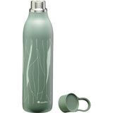 Grüne ALADDIN Isolierflasche CITY LOOP, 600 ml, mit Schraubverschluss und isolierter Edelstahlkonstruktion.