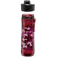 Bunte ALADDIN Trinkflasche aus Kunststoff, burgund, mit Sports Tracker, 80 cl Fassungsvermögen, für Sport und unterwegs