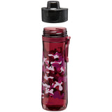 Bunte ALADDIN Trinkflasche aus Kunststoff, burgund, mit Sports Tracker, 80 cl Fassungsvermögen, für Sport und unterwegs