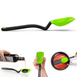 DREAMFARM 3-in-1 Kochlöffel SUPOON aus Edelstahl, vielseitig einsetzbar für Kochen und Servieren.