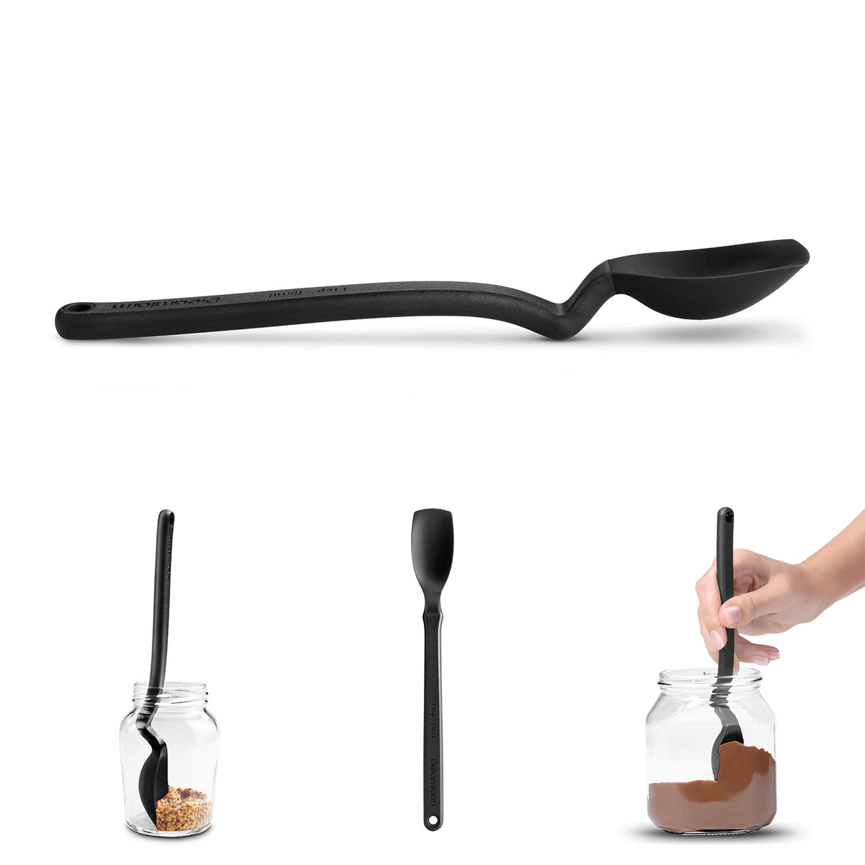 DREAMFARM Mini-Suppenlöffel aus Holz, ideal zum Servieren und Umrühren in der Küche, handgefertigt und langlebig.