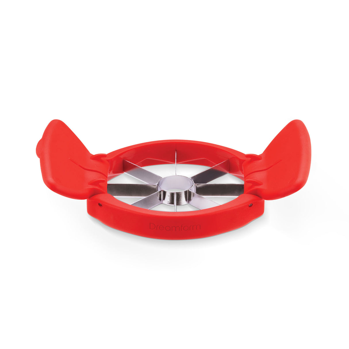 DREAMFARM Apfelschneider FLAPPLE, rot, 12,6 cm, mit scharfen Klingen zum schnellen Apfelschneiden.