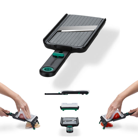 Nocutu Hobel von Dreamfarm, Edelstahl-Hobel mit ergonomischem Griff für einfaches Schneiden und Zubereiten von Lebensmitteln.