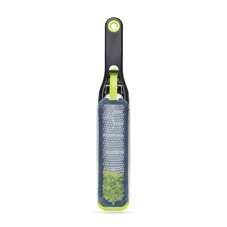 DREAMFARM Küchenreibe fein/konkav, grün, mit ergonomischem Griff, perfekt für feines Reiben in der Küche