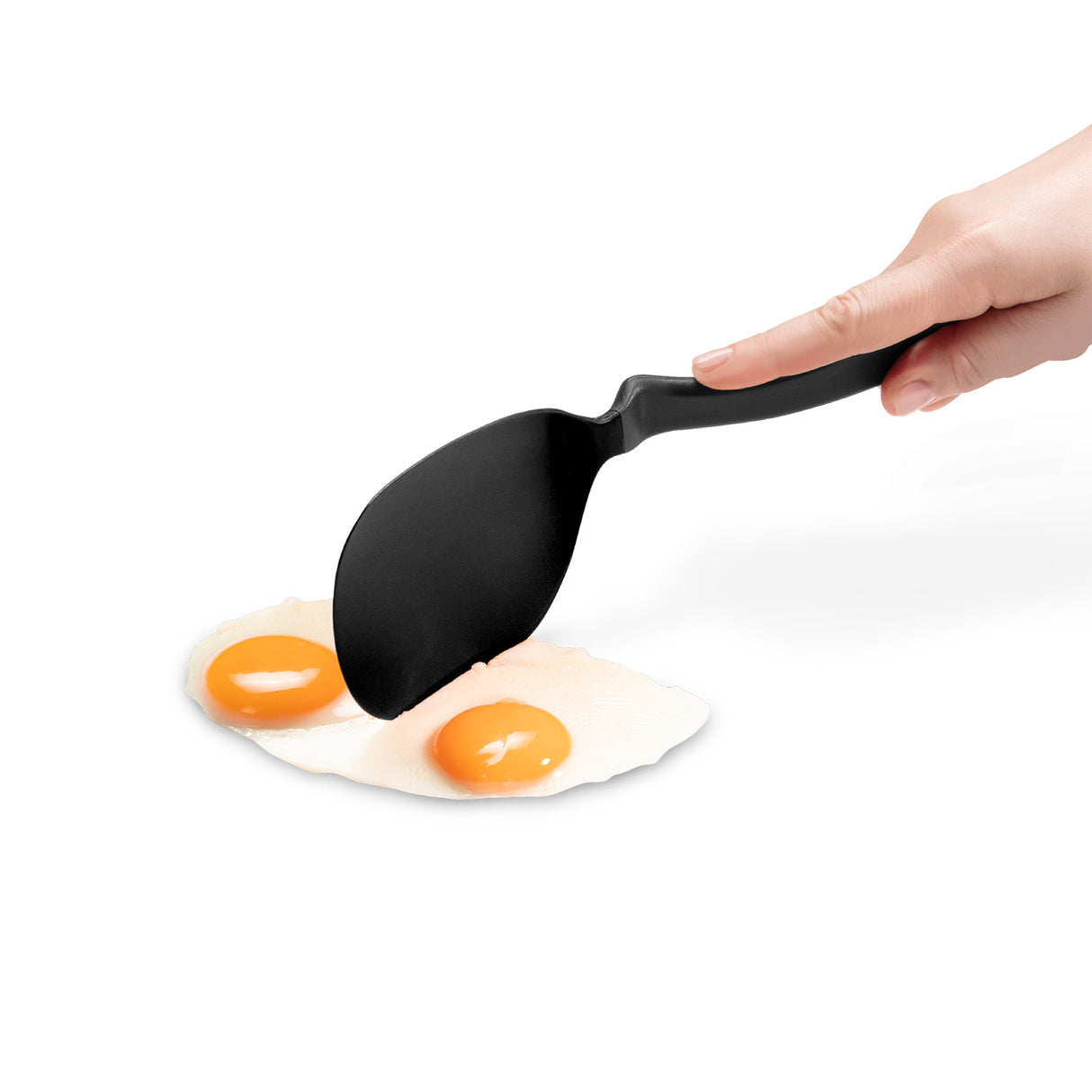 DREAMFARM Pfannenwender CHOPULA aus Edelstahl, ideal zum Wenden und Servieren beim Kochen, mit ergonomischem Griff.