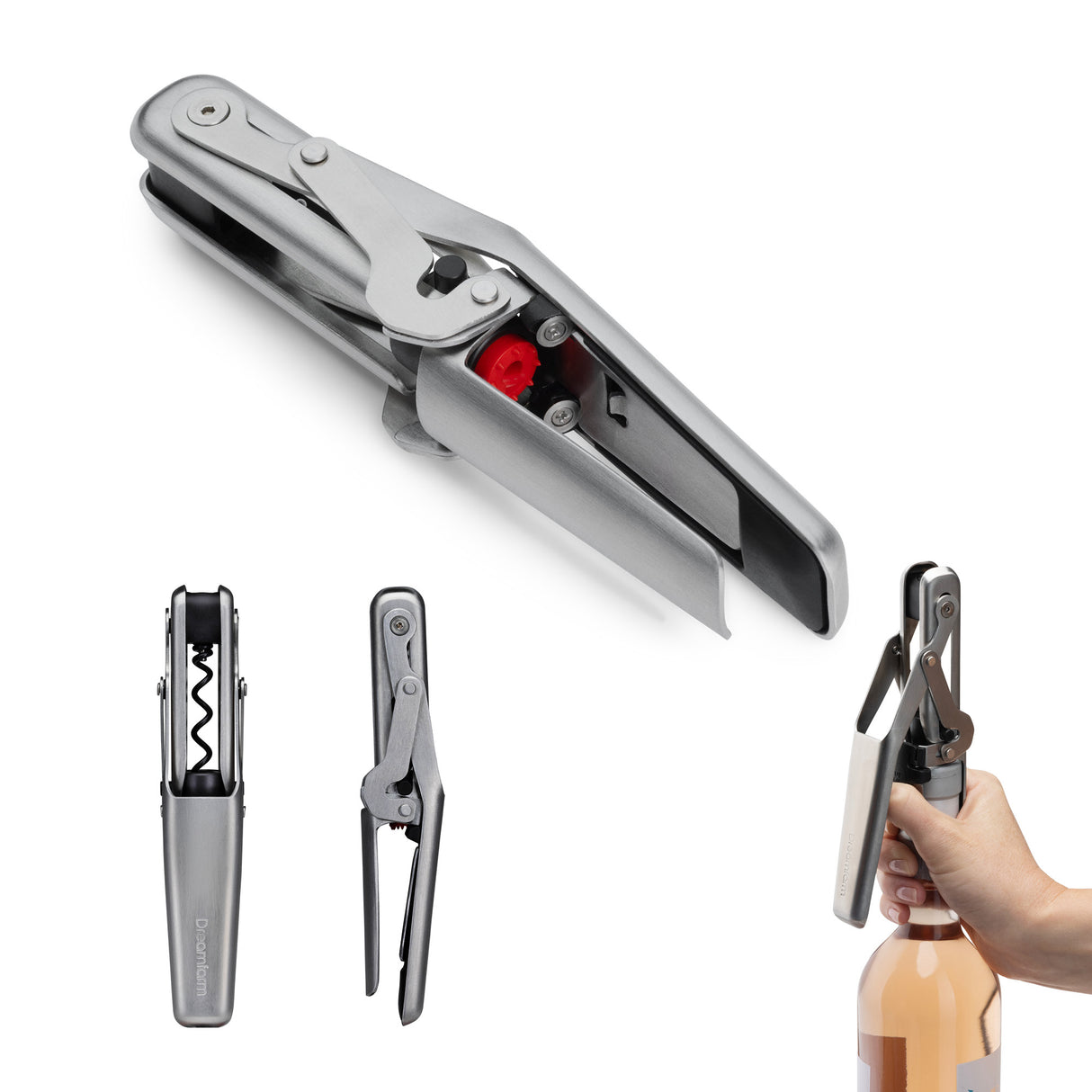 Winopen von Dreamfarm, innovative Küchenzange mit ergonomischem Griff, aus Edelstahl, ideal zum Servieren und Aufnehmen von Speisen